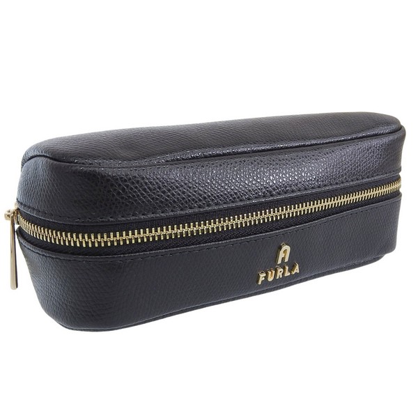 フルラ 小物 レディース ポーチ アウトレット レザー ブラック FURLA CAMELIA S JEWELRY CASE WE00566ARE000O6000 FURLA