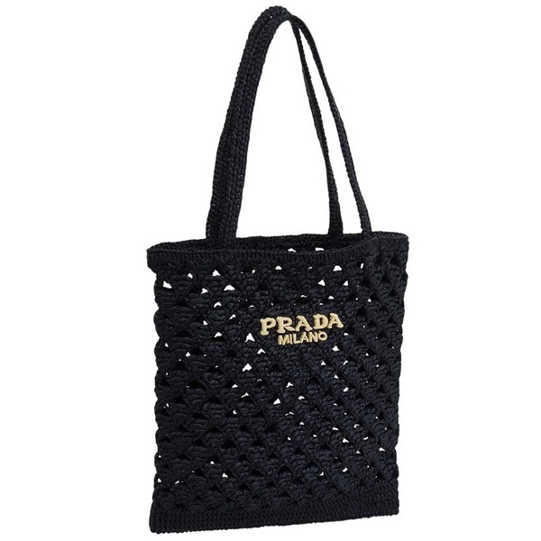 楽天市場】プラダ PRADA トートバッグ ショッピングバッグ ブラック