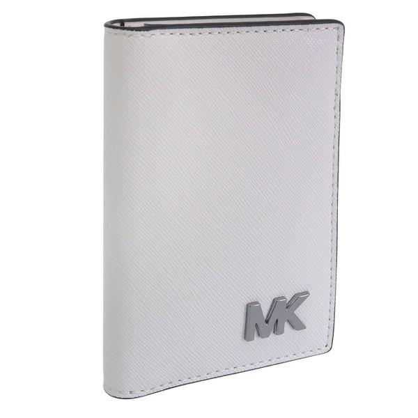 マイケルコース 小物 メンズ カードケース アウトレット レザー ホワイト COOPER FOLDING CARD CASE 36S5LCOD1U-BRIWHT MICHAEL KORS