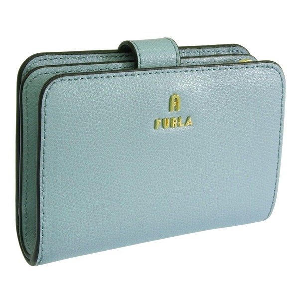 フルラ 紙入れ レディース 二つ折り紙入れ 逃げ口 なめし革 青み緑であること FURLA CAMELIA M COMPACT WALLET Z/W BIFOLD WP00314ARE000AQ000 FURLA