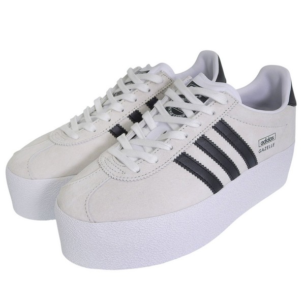アディダス 靴 レディース スニーカー 24cm レザー IVORY&times;BLACK Gazelle Up IH1289-24 ADIDAS｜marcadimoda 8,393円