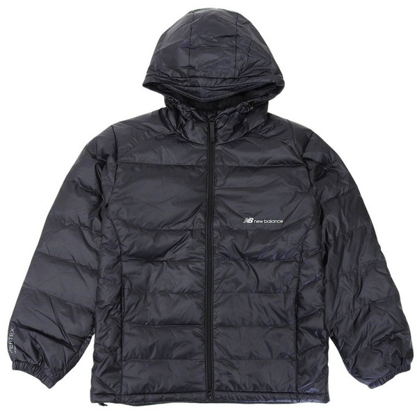 ニューバランス 衣類 メンズ レディース 95(M) ダウンジャケット ブラック UNI FLYING PERTEX lightweight hooded down NBNPE41923-GBLK95 NEW BALANCE