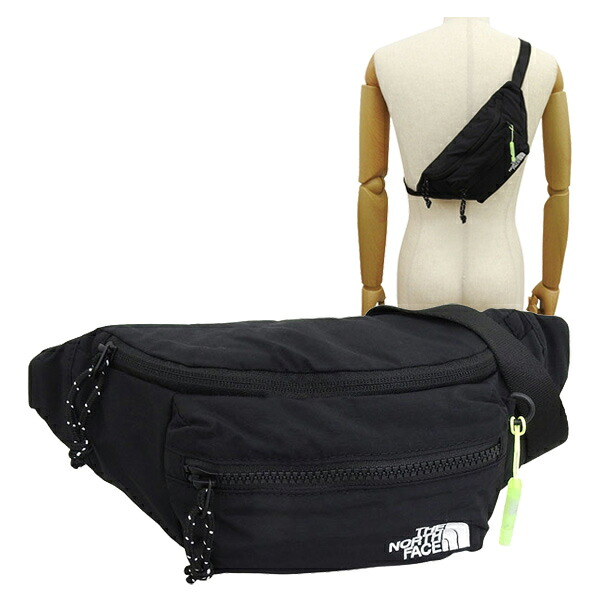 ノースフェイス バック メンズ レディース ボディバッグ ナイロン ブラック K'S WAIST BAG L NN2PR11R-BLK THE NORTH FACE｜marcadimoda
