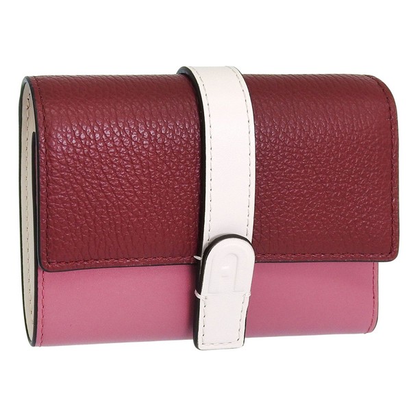 フルラ 財布 レディース 三つ折り財布 アウトレット レザー レッド×ベージュ FURLA GRAZIA COMPACT WALLET TRIFOLD WP00496BX15884551S FURLA
