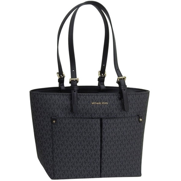 マイケルコース バッグ レディース トートバッグ アウトレット ブラック JET SET TRAVEL MD DBL POCKET TOTE 35F3GTVT3B-BLACK MICHAEL KORS