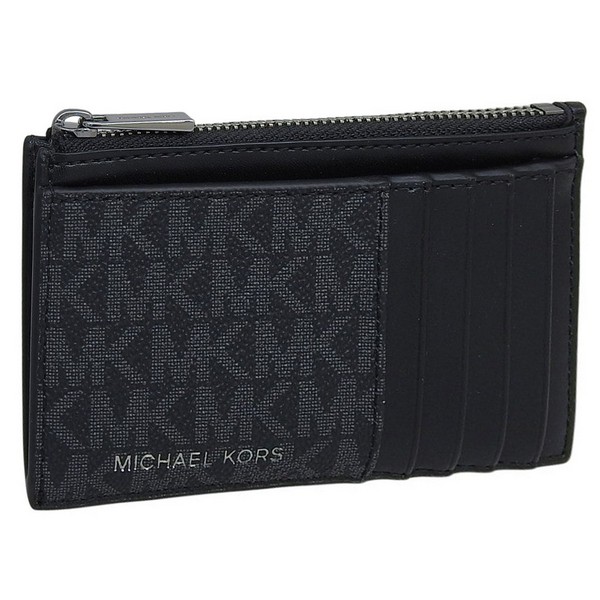 マイケル授業計画 小物 メンズ 歌留多容れもの 逃げ口 黒いこと COOPER SLIM ZIP WALLET 36T4LCOZ7B-BLACK MICHAEL KORS