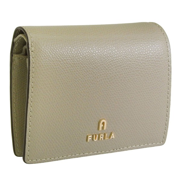 フルラ 札入れ レディース 二つ折り札入れ 逃げ路 なめし革 薄墨色 CAMELIA S COMPACT WALLET BIFOLD COIN WP00304ARE000MY700 FURLA バッグ・小物・ブランド雑貨-レディース財布-財布・ケース