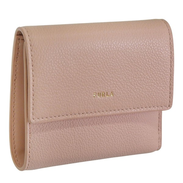 フルラ 札入れ レディース 二つ折り札入れ 逃げ路 なめし革 サクラ色 GOCCIA M COMPACT WALLET TRIFOLD WP00469BX3036CX000 FURLA レディース財布-バッグ・小物・ブランド雑貨-財布・ケース