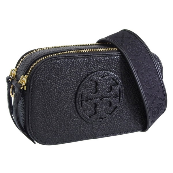 トリーバーチ 御徒面子 レディース ショルダーバッグ なめし革 黒いこと MILLER MINI CROSSBODY BAG 171956-001 TORY BURCH ▲厳選▲ 百貨店大売り出し