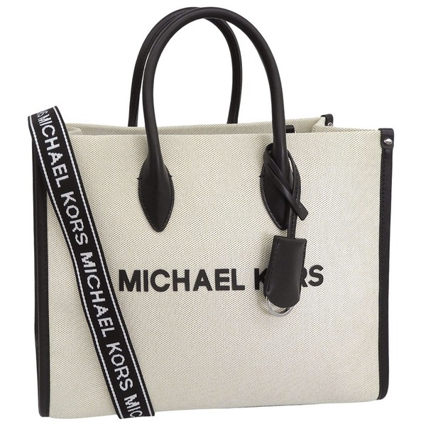 マイケルコース バッグ レディース 2WAY ショルダーバッグ アウトレット キャンバス ベージュ×ブラック D35S5S7ZT2C-001 MICHAEL KORS A4対応 15,444円