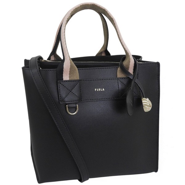 フルラ 御徒面子 メンズ レディース 2WAY ショルダーバッグ なめし革 黒いこと FURLA DIVIDE IT S TOTE WB02038BX4467TON00 FURLA