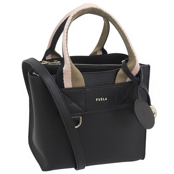 フルラ 御徒面子 メンズ レディース 2WAY ショルダーバッグ なめし革 黒いこと FURLA DIVIDE IT MINI TOTE WB02068BX4467TON00 FURLA