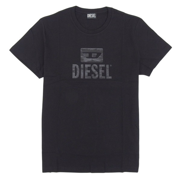 ディーゼル お召しもの メンズ ティーシャツ L 綿織物 黒いこと T-DIEGO TONE ON TONE T-SHIRT A09753RPATI9-BKL DIESEL トップス-Tシャツ・カットソー-メンズファッション