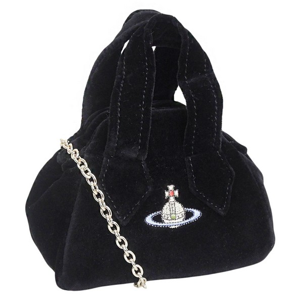 ヴィヴィアンウエストウッド 御徒面子 レディース ショルダーバッグ ハンドバック 黒 ARCHIVE YASMINE MINI YASMINE BAG 45030010W00BXN405 VIVIENNE WESTWOOD