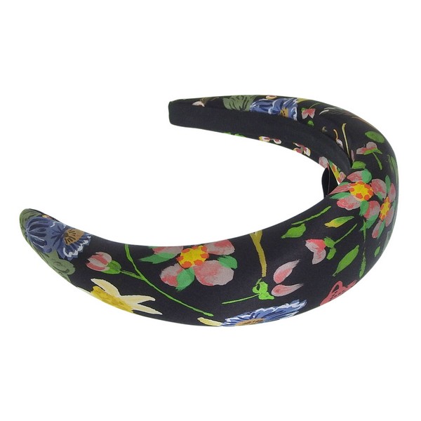 ヴィヴィアンウエストウッド アクセサリー レディース ヘッドバンド シルク ブラックマルチ FOLK FLOWER HAIRBAND 8102001FW00V8N401 VIVIENNE WESTWOOD｜marcadimoda