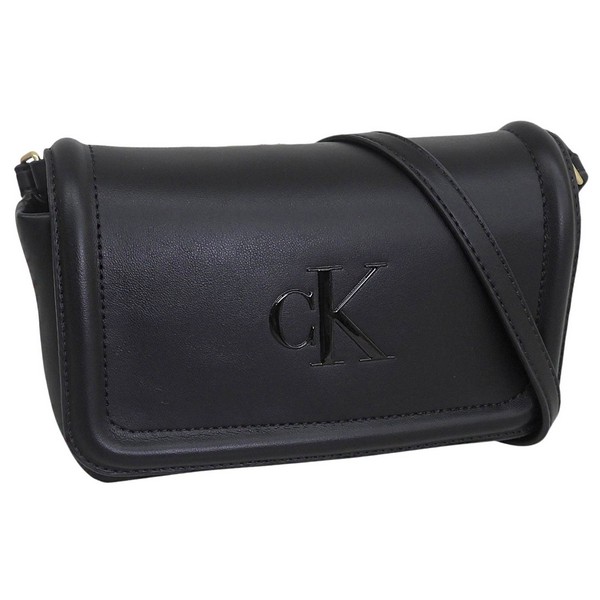 カルバンクライン バッグ レディース ショルダーバッグ ブラック BOLD CK FLAP CROSSBODY LV04F1027G-BLACK CALVIN KLEIN|marcadimoda