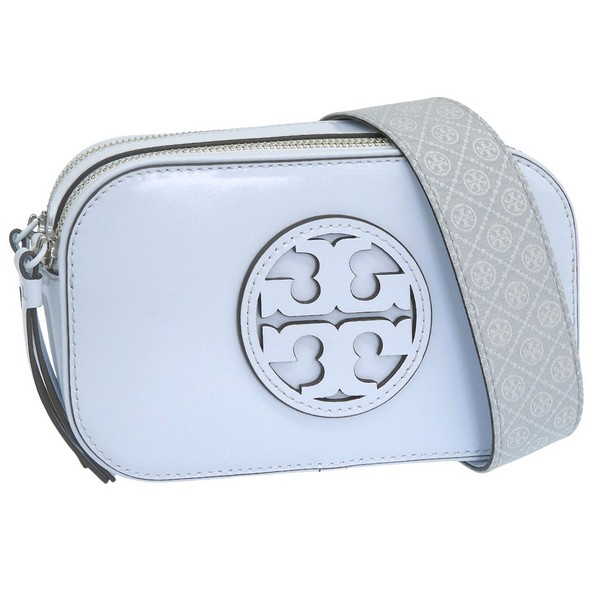 トリーバーチ バッグ レディース ショルダーバッグ レザー ブルー MILLER MONOCHROMATIC MINI CROSSBODY BAG 158489-400 TORY BURCH｜marcadimoda 26,520円