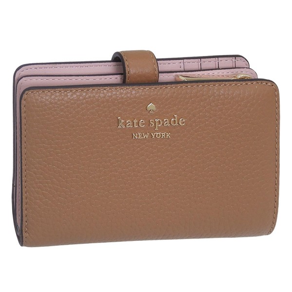 ケイトスペード 財布 レディース 二つ折り財布 アウトレット レザー ブラウン WALLETS MED COMBIFLD KN750-201 KATE SPADE｜marcadimoda