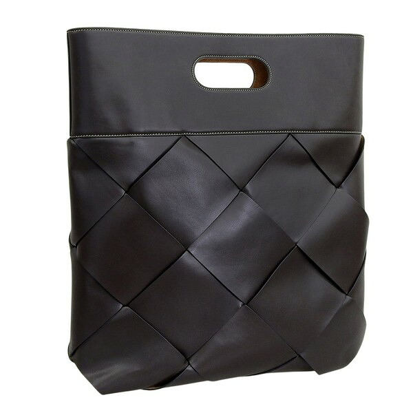 ボッテガヴェネタ バッグ レディース トートバッグ レザー ダークブラウン W'LLG TOP HANDLE BAG 574155VMAP12127 BOTTEGA VENETA A4対応｜marcadimoda