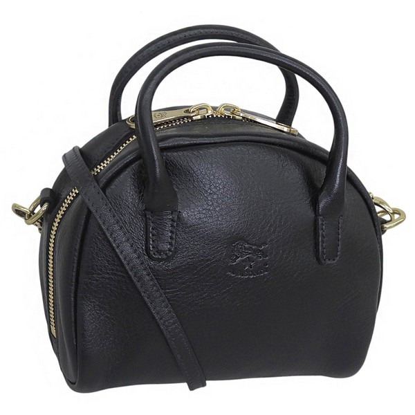 イルビゾンテ バッグ レディース 2WAY ショルダーバッグ ハンドバッグ レザー ブラック BHA019PV0001BK159 IL BISONTE｜marcadimoda 28,470円