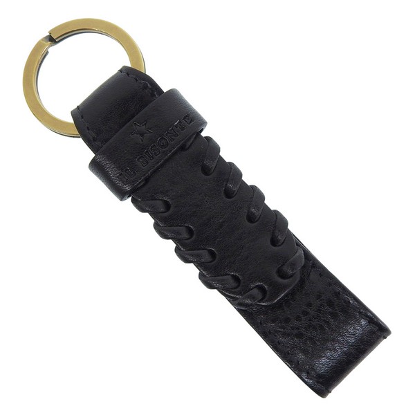 イルビゾンテ 小物 メンズ レディース キーホルダー レザー ブラック SKH149PV0001BK110B IL BISONTE｜marcadimoda