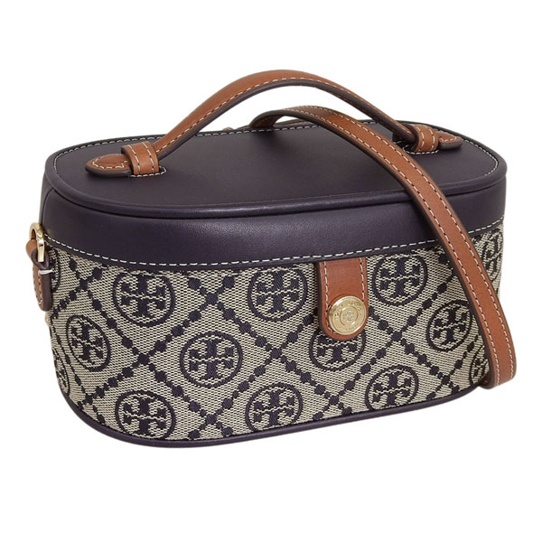 トリーバーチ バッグ レディース ショルダーバッグ ネイビーマルチ T MONOGRAM VANITY CASE 165010-405 TORY BURCH｜marcadimoda