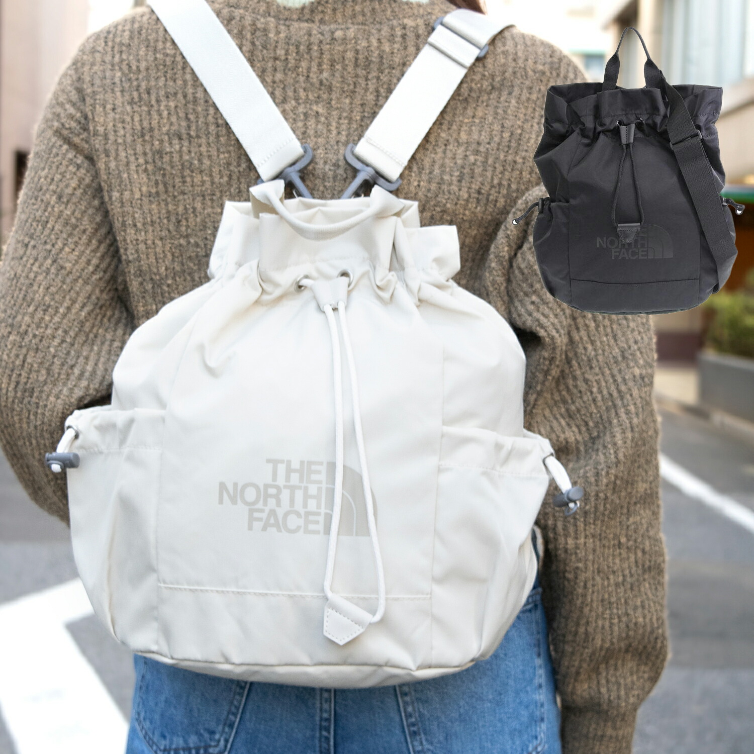 北の方人間の顔 背嚢 4way 御徒面子 うしろ側容器に並べる 背嚢 白いこと付け札 メンズ レディース NN2PR83 THE NORTH FACE BAG LIGHT BONNEY PACK ▲厳選▲ 百貨店大売り出し
