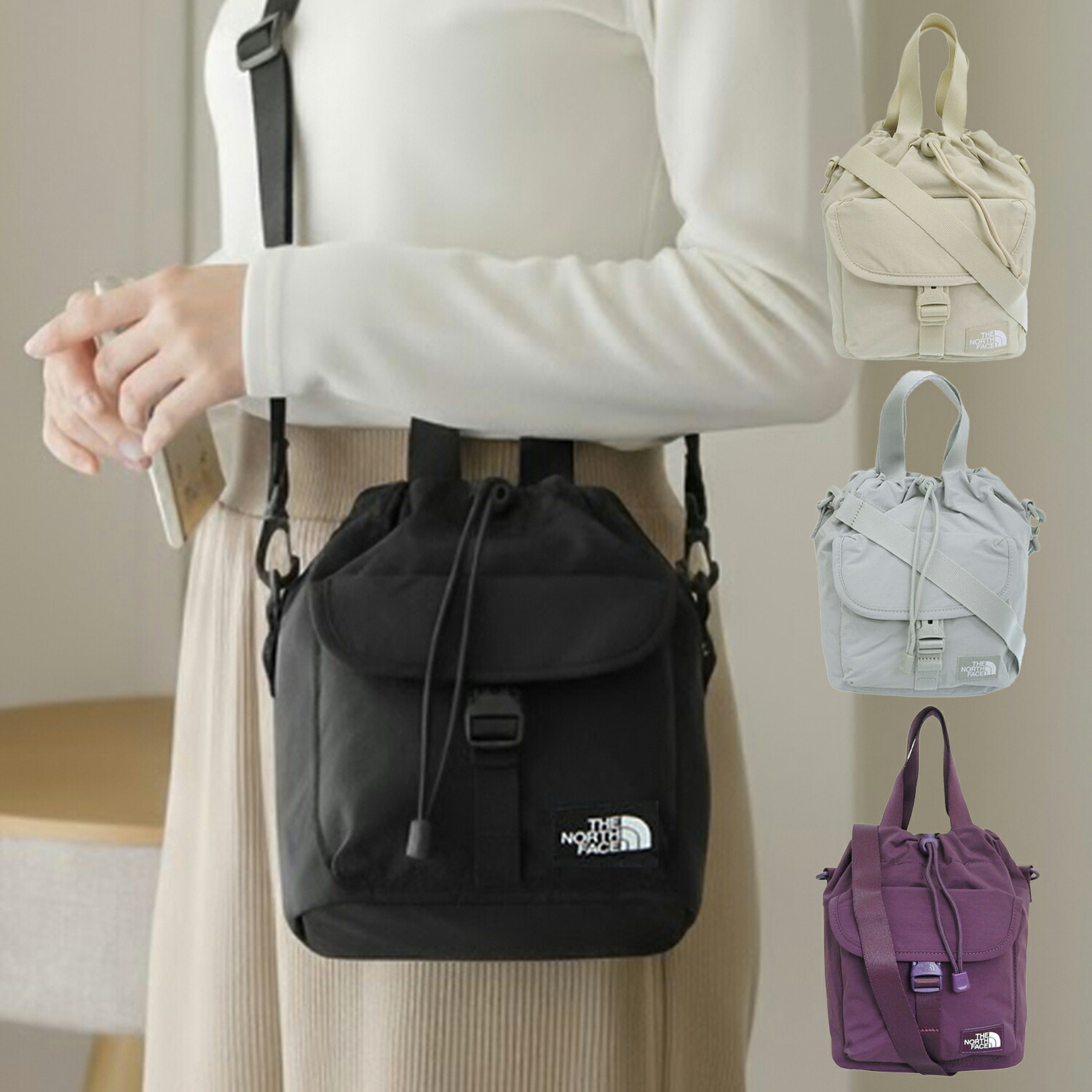 ノースフェイス バッグ メンズ レディース ショルダーバッグ ナイロン BREEZE BUCKET BAG NN2PR40 NN2PR97 THE NORTH FACE ▲厳選▲ スーパーセール|marcadimoda