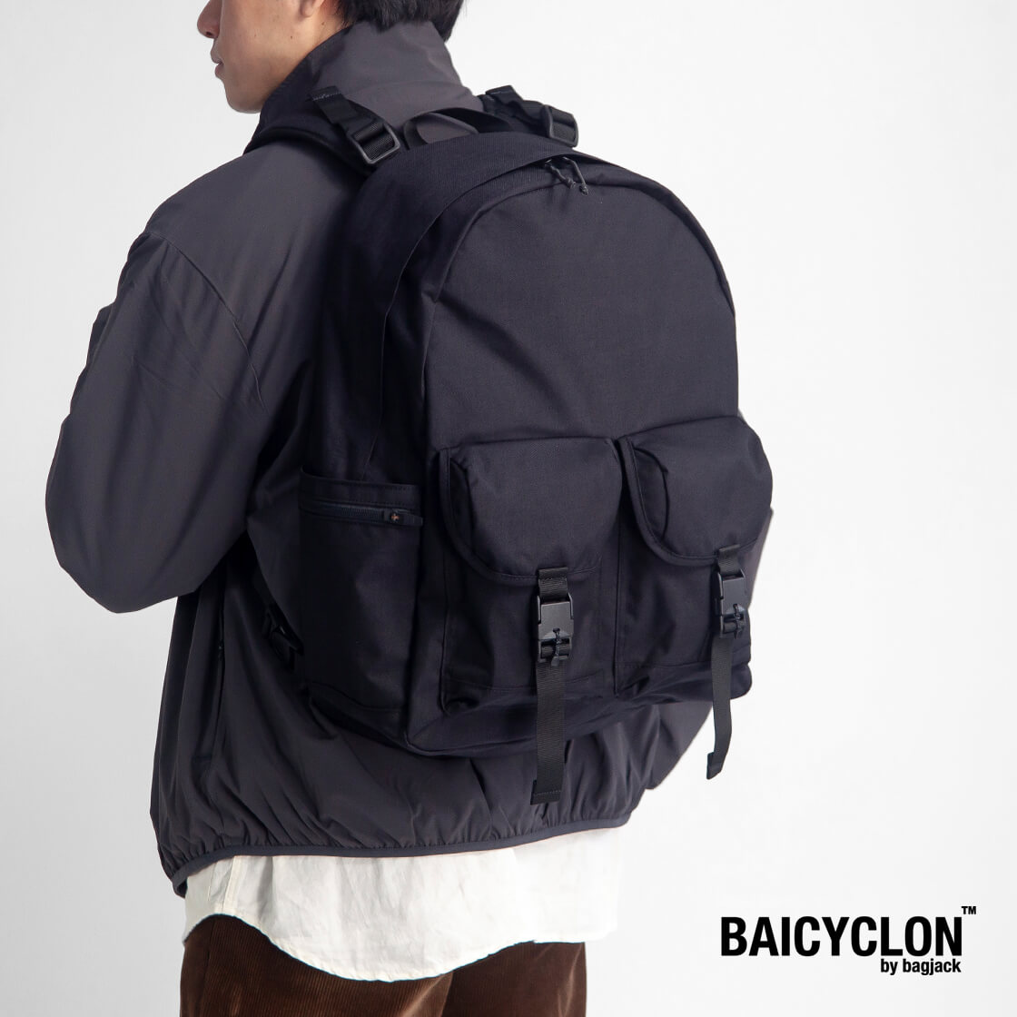 BAICYCLON by bagjack バイシクロンバイバッグジャック コーデュラナイロン うしろ側容器に並べる 背嚢 BCL-37 メンズ レディース