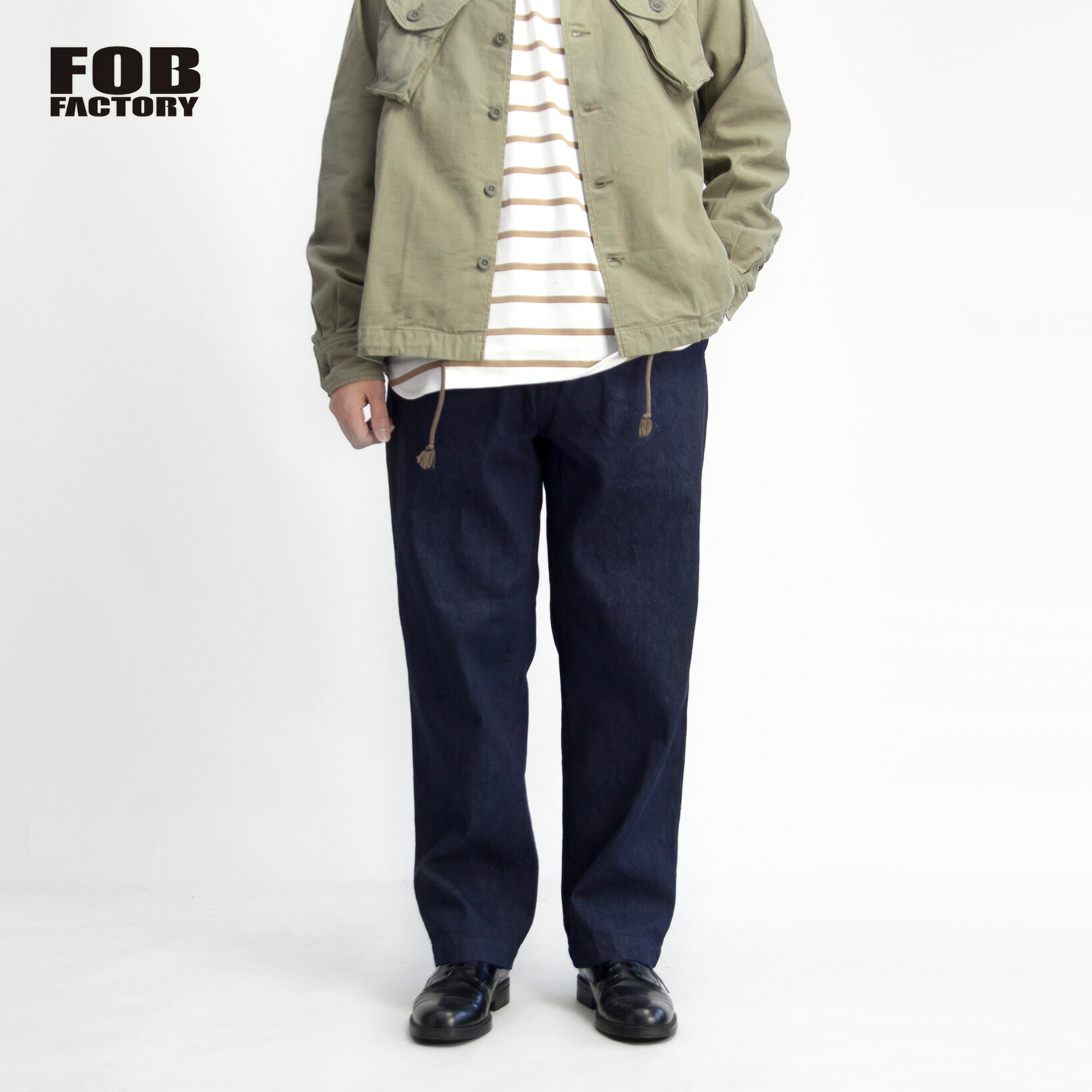 FOB FACTORY FOB製作所 888ジーンズ 貨物自動車ズボン下 イージーパンツ 日本製 メンズ