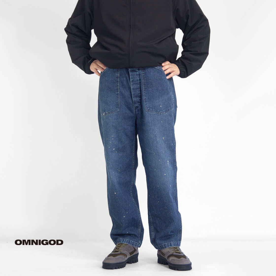 新品タグ付き コットンデニムイージーパンツ 新品タグ付き コットンデニムイージーパンツ 新品タグ付き コットン