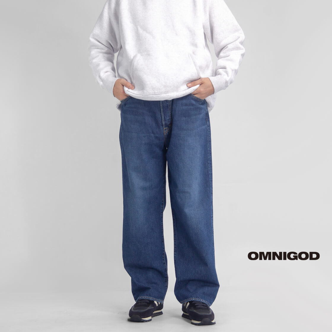 【大売り出し通貨価値】OMNIGOD オムニゴッド 10薬局衡オンスジーンズ 5Pイージーデニムパンツ ユーズド工業 日本製 メンズ