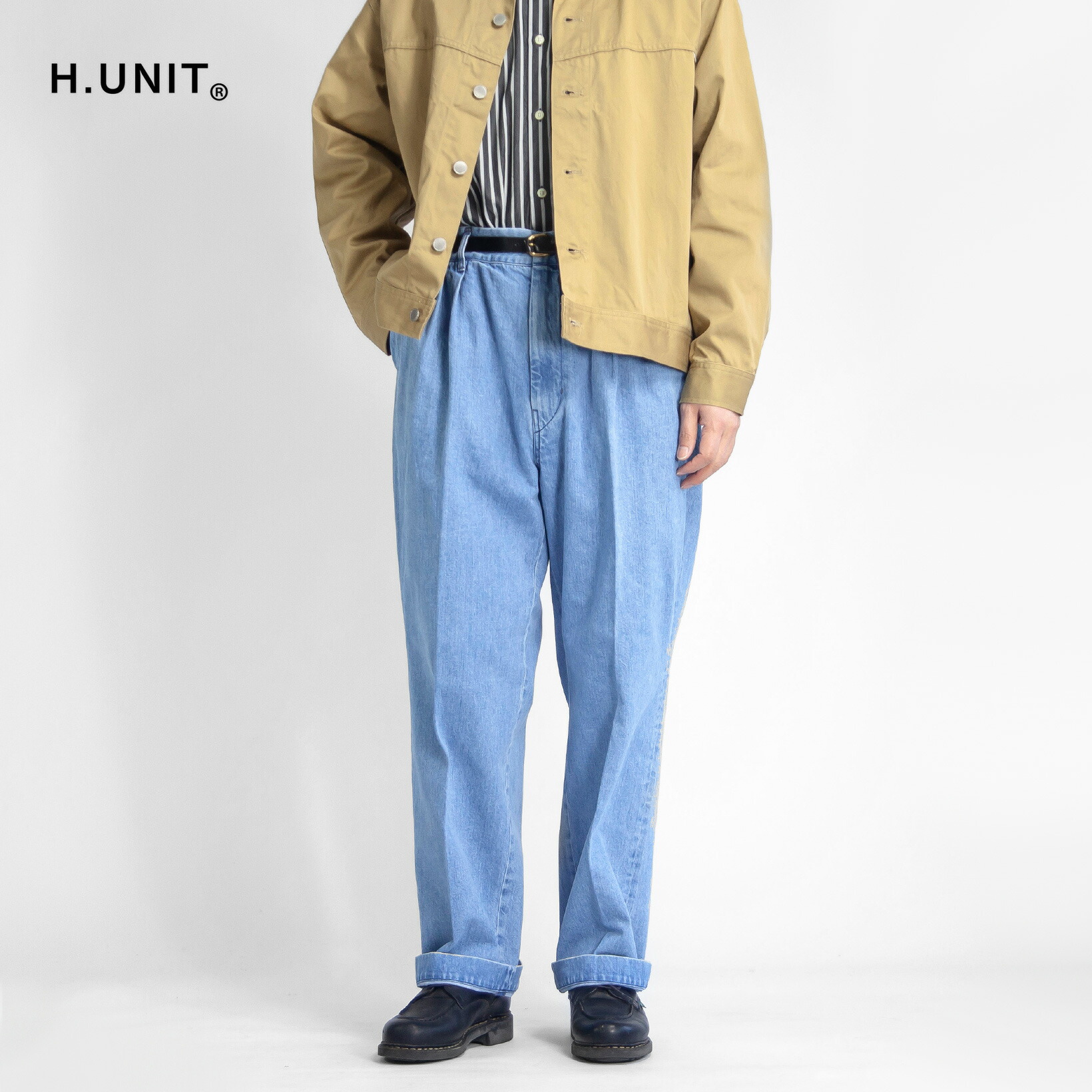 楽天市場】H.UNIT エイチユニット コットンリネンシャンブレー 楽天市場】H.UNIT エイチユニット コットンリネンシャンブレー
