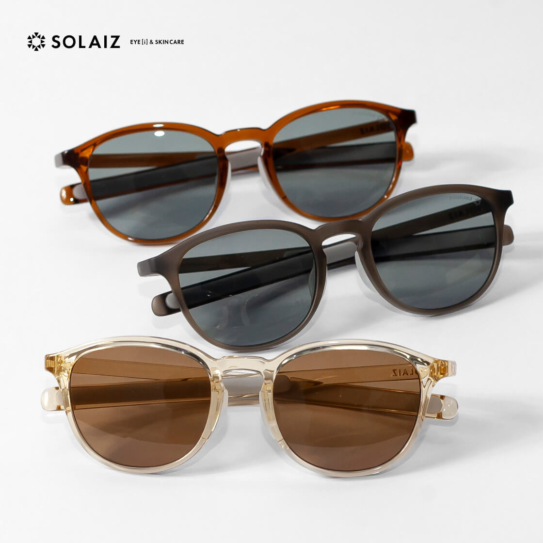 SOLAIZ ソライズ SLD-001 真っただ中ウェリントン 偏光黒眼鏡 OUTDOOR メンズ レディース