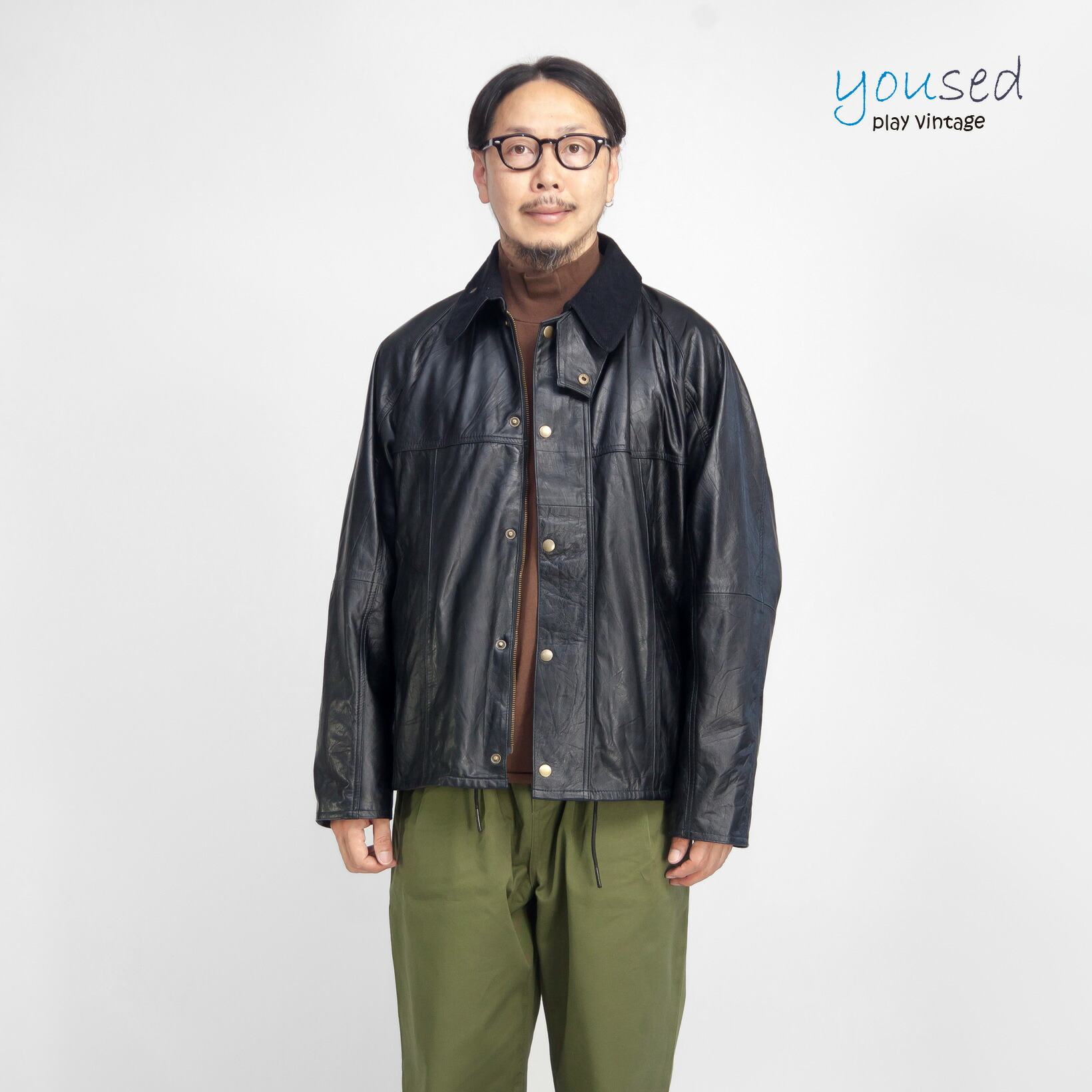 楽天市場】YOUSED ユーズド オールレザースタジアムジャンパー