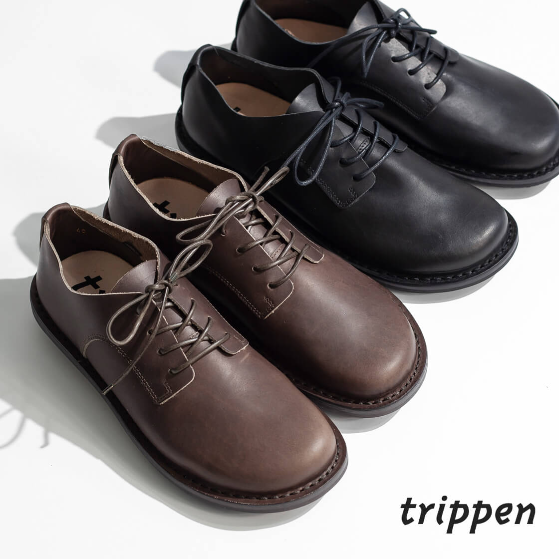 trippen トリッペン ERNIE アーニー 別注 レースアップレザーシューズ メンズ|MARC ARROWS店