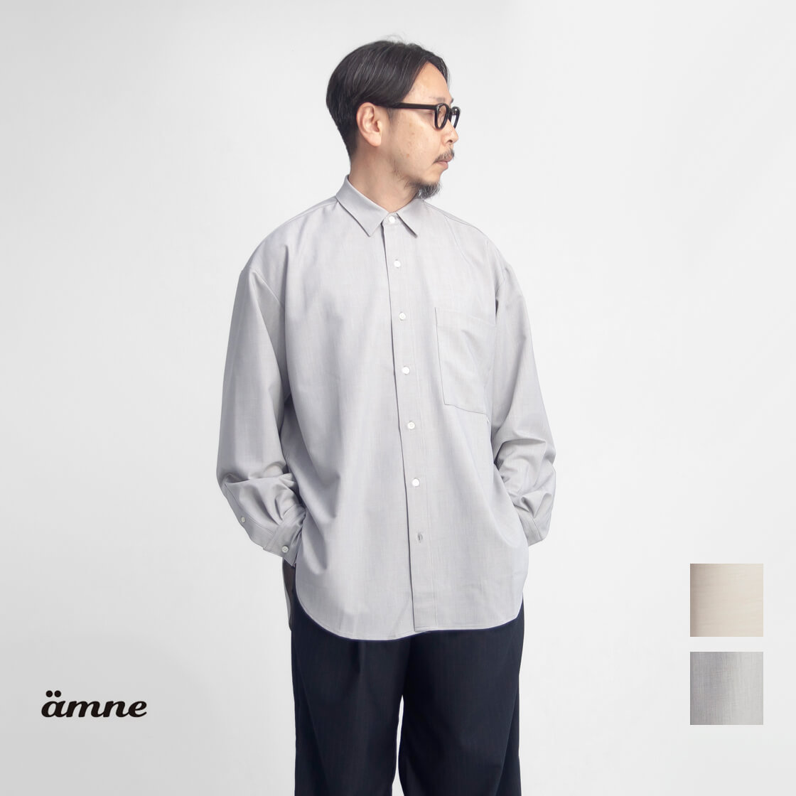 amne アンヌ トロピカル 古典派音楽プルオーバー 大層らしいプルオーバー 日本製 メンズ メンズファッション-トップス