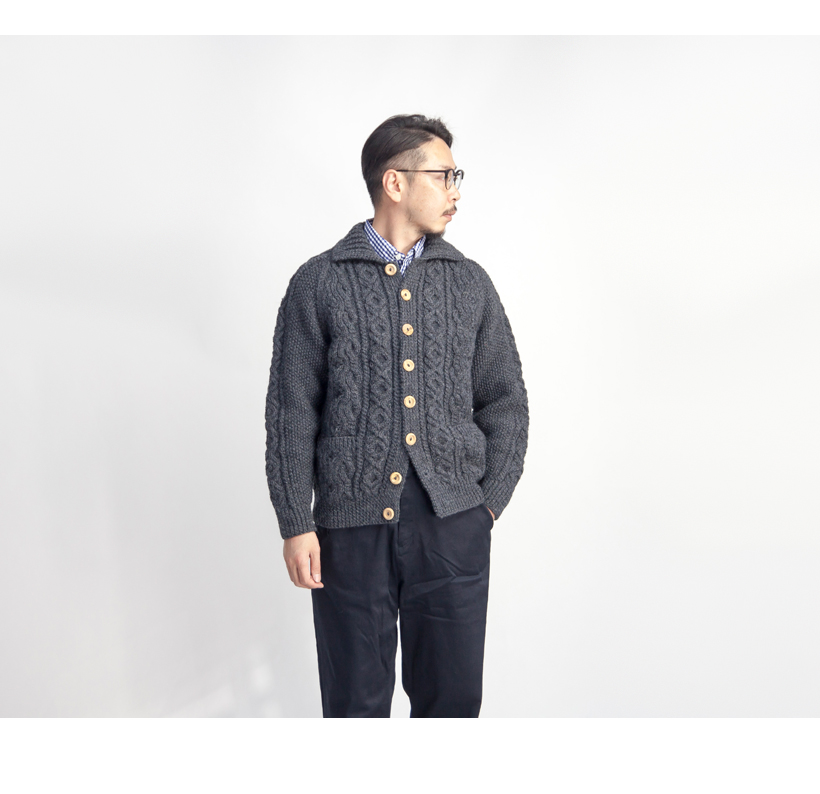 INVERALLAN インバーアラン 3A 手編み Naturally メンズ Neutral