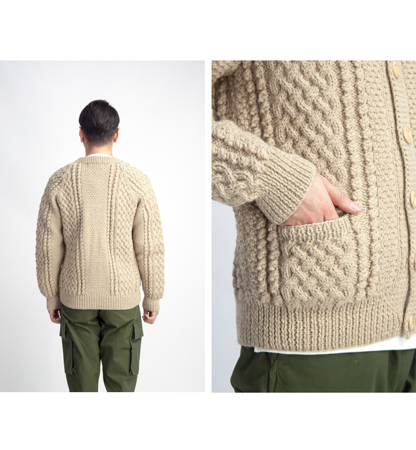 INVERALLAN インバーアラン 4A ARAN 手編み ハンドニットウールノー