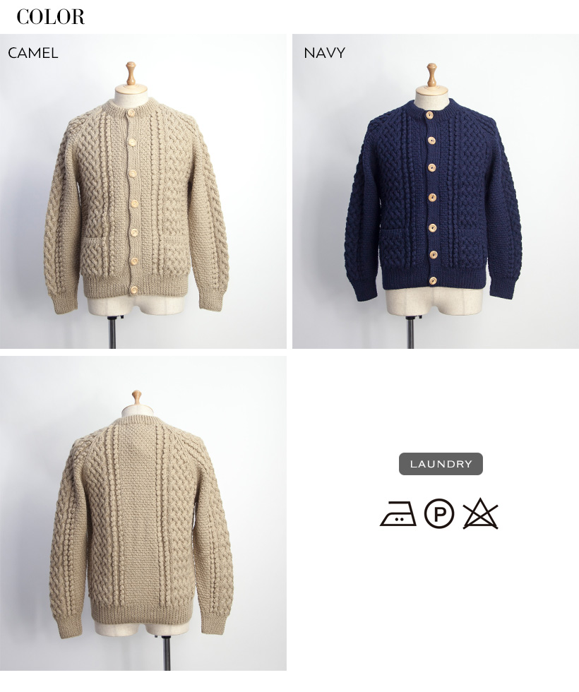 INVERALLAN インバーアラン 4A ARAN 手編み ハンドニットウールノー