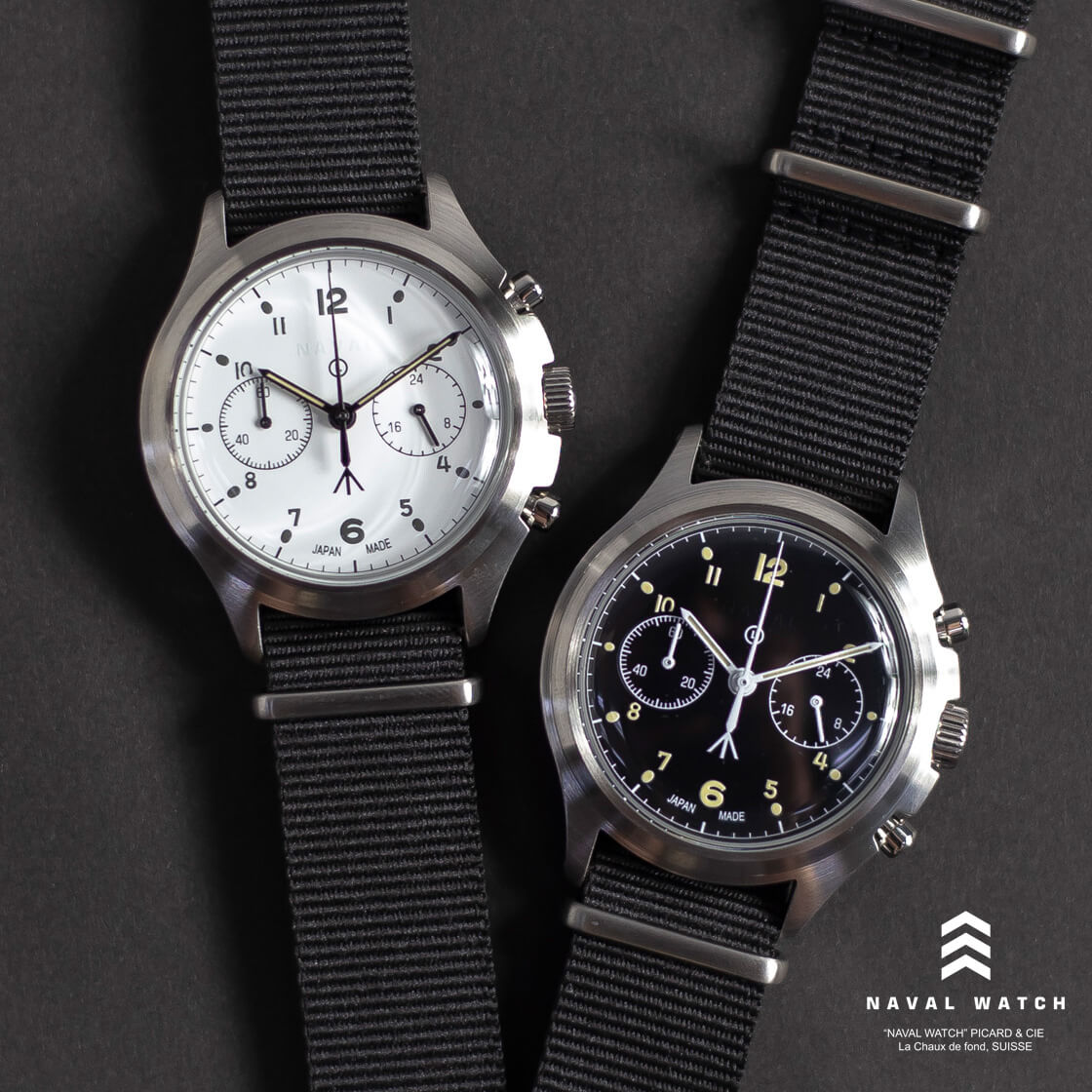 NAVAL WATCH ナバルウォッチ Mil.-07 2つ目クロノグラフ ロイヤルエアフォース 6BB手合い 石英式 ウオッチ ミリタリー 御覧になる メンズ