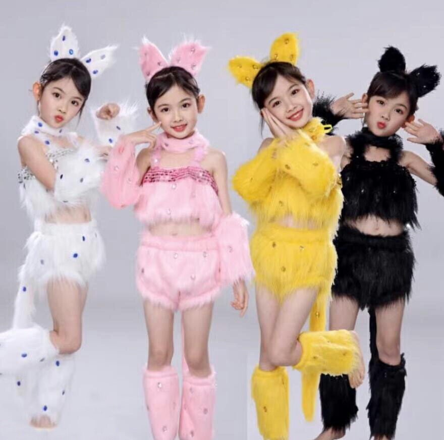 子供 猫 ハロウィン コスプレ 猫娘 キッズ 女の子 コスチューム 6点セット ネコ娘 変装 なりきり 動物 仮装 ハロウィン衣装 可愛い コスプレ衣装 キャラクター 子供服 パーティー イベント 変装 ステージ衣装 発表会 cosplay 文化祭 演出服