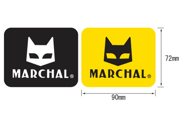 Devin Neko  マーシャル    黒猫9625クロネコ 楽天市場】マーシャルステッカー イエロー＆ブラック中