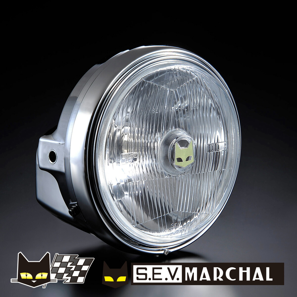 マーシャル８８９　クリア　ブラック　汎用/レンズ ケース CB400SFゼファー MARCHAL ゼファー400/ゼファーχ/ゼファー750直営・即納