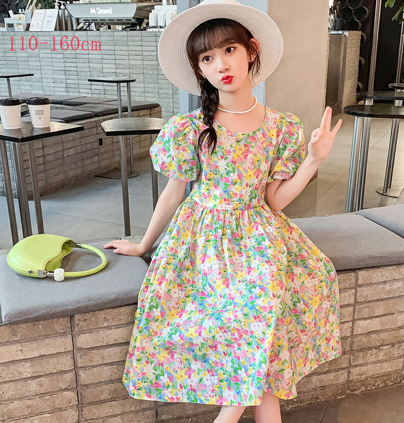 リンカブル　キッズ花柄 ワンピース 110cm 楽天市場】夏 ワンピース 子供ドレス 子供服 花柄 子ども 子供 キッズ