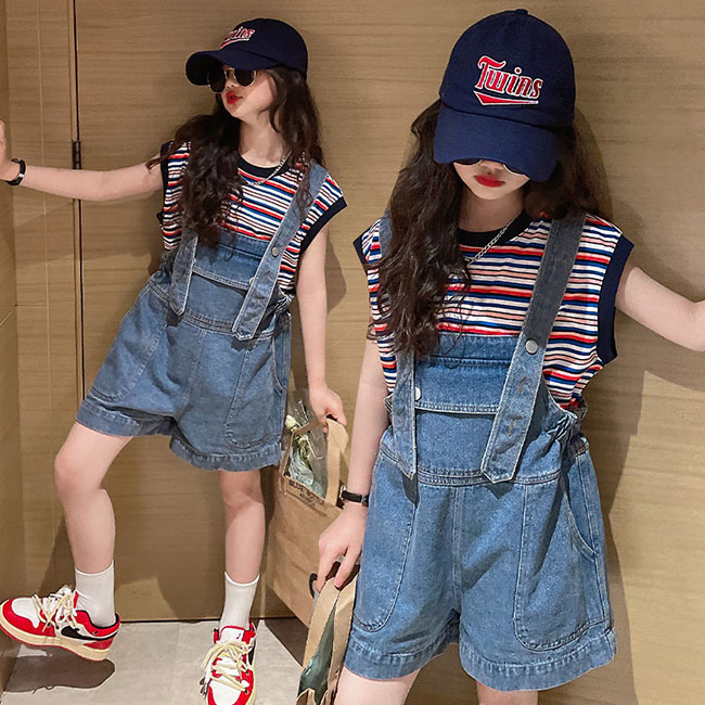 楽天市場】韓国子供服 ボトムス パンツ 女の子 サロペットパンツ