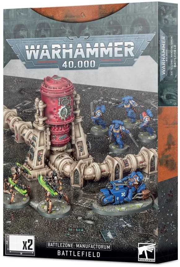 Games Workshop Gw-40-48 Warhammer 40K - Battlezone: Manufactorum - Battlefield, Green