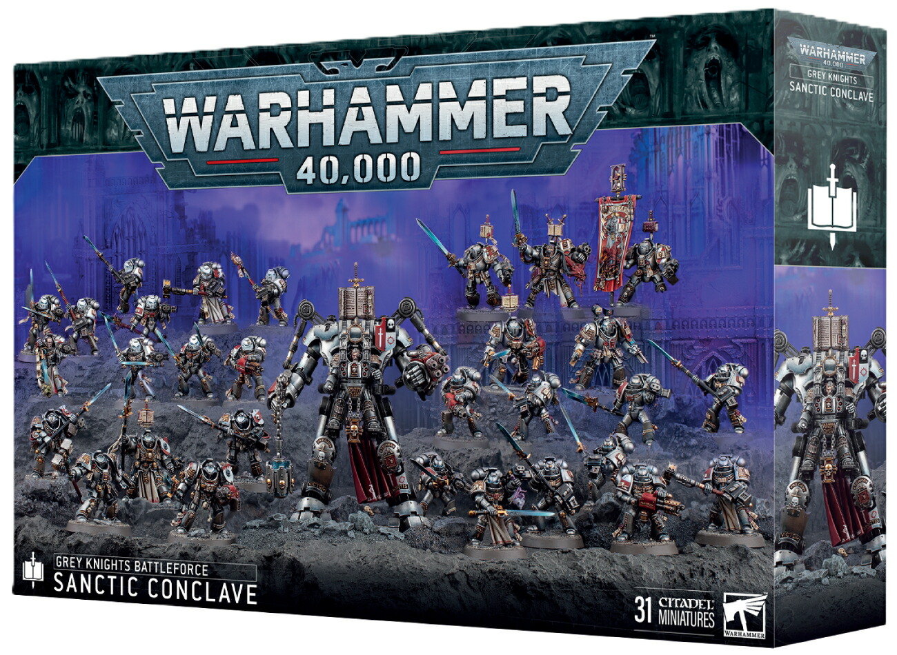 ウォーハンマー　ケイオスナイト：狩人群楔陣 HOUNDPACK LANCE 40k Chaos Knights Houndpack Lance Battleforce Box: Review