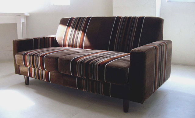 1-style ストライプデザイン 2人掛けソファ ストライプデザイン2人掛けソファ