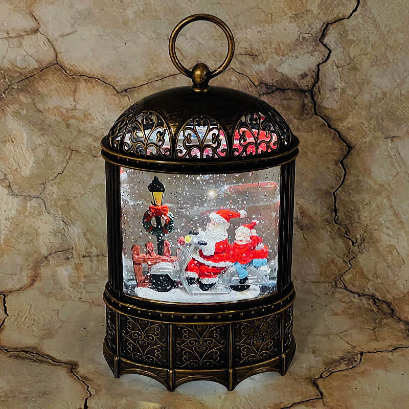 楽天市場】グリッタービッグベン スノーイングランタン 高さ38cm 電子